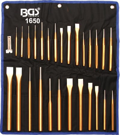 BGS beitel- en doorslagset 28-delig - 1650