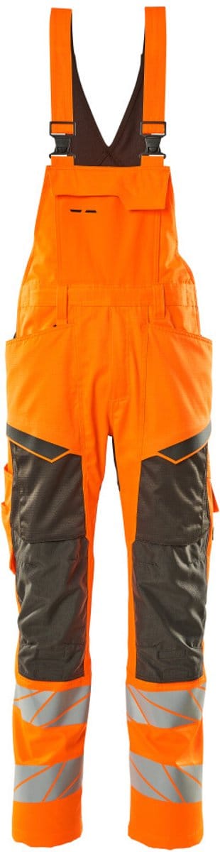 Mascot Accelerate Safe Amerikaanse overall met kniezakken 19569-236 - hi-vis oranje/donkerantraciet - C48 - 76