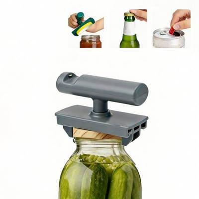 Kurkentrekker - Bieropener - Flesopener - Flesdoppen Verwijderen voor Bier, Frisdrank en Meer - Geschikt voor Doppen van 20mm tot 100mm - Praktisch Keukengereedschap - 1stuk