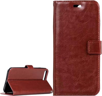 Bookcase Geschikt voor: iPhone 5 / 5C / 5S / SE - Bruin - portemonnee hoesje