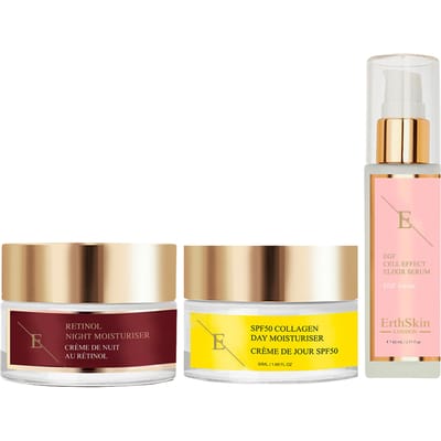 SPF 50 Collageen Dagcrème 50ml + Retinol Nachtvochtinbrengende Crème 50ml + EGF CELL EFFECT SERUM 60ML