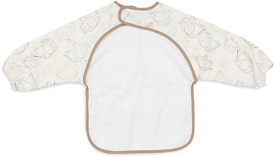 Jollein Slabbetjes Waterproof Met Mouw - 1 Stuk - 75 cm - Elephant Tales