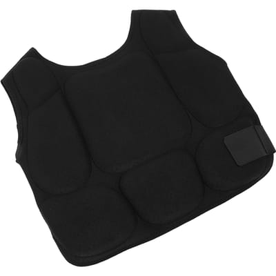 Protège-poitrine de Taekwondo Doublure EVA Épaissie Absorption des Chocs Garde-poitrine de Boxe Veste de Protection XL