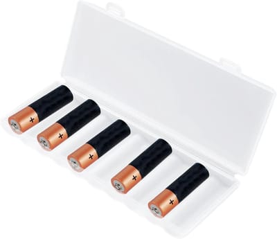 Batterij Opbergdoos - Batterijhouder Beschermhoes - Batterijen Organiseren - Transparant PP Materiaal - 10 Batterijen - Transparant