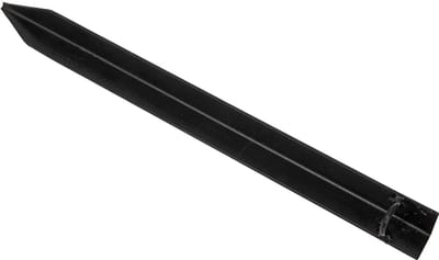 Ambisphere - Haring 45cm met lus voor verankering tent - Tentharing zwart met oog - Grondanker
