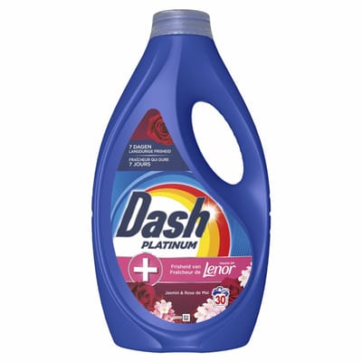 Dash Vloeibaar Wasmiddel Jasmin & Rose de Mai 30 Wasbeurten - 4 x 1350 ml - Voordeelverpakking