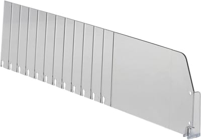 Breekbare Vakverdeler / Schapverdeler / Plank Scheidingsdelen - 12 cm hoog - Transparant - Type SV120-L