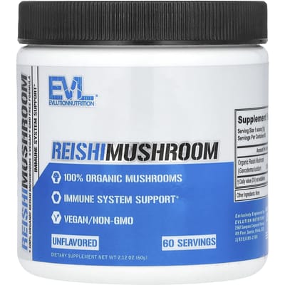 EVLution Nutrition, Reishi Paddenstoel, Zonder smaak, 2,12 oz (60 gr)