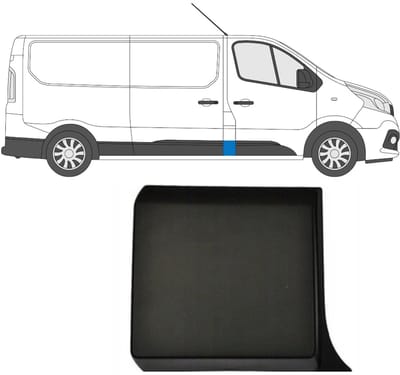 Sierlijst voor stijl voor Renault Trafic 2014- / Rechts