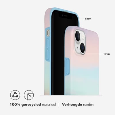 Selencia Hoesje - Geschikt voor Apple iPhone 15 Plus - Fashion Backcover - Sky Sunset Multicolor
