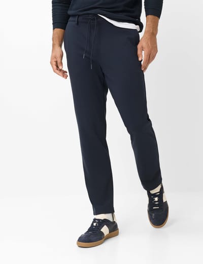 Brax Heren Flatfrontbroek  Style PERCY NAVY, donkerblauw, maat 31/30