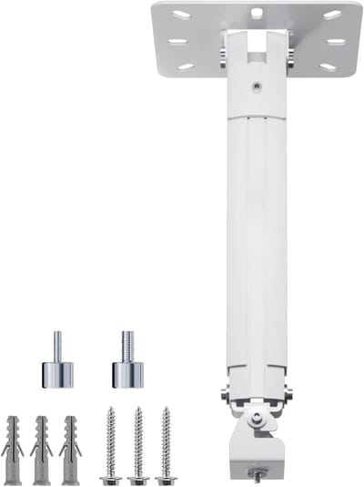 Projector Ophanging - Projector Beugel - Home Cinema - 360 Graden Draaibaar - 34-54 cm Verstelbaar - Wit