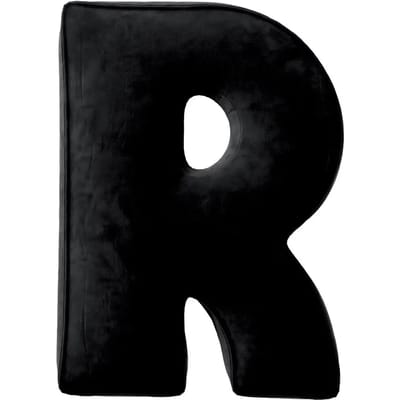 Kussen letter r Yellow Tipi Posh Velvet