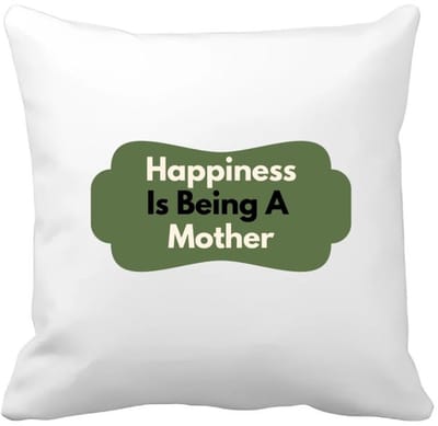 Akyol - happiness is being a mother Kussen hoes - Moeder - de liefste moeder - moeder cadeautjes - moederdag - verjaardag - geschenk - kado - 40 bij 40 cm