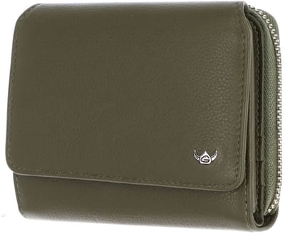 Golden Head Leren portemonnee Madrid RFID Protect RV-Börse 3316 Oliv olijfgroen