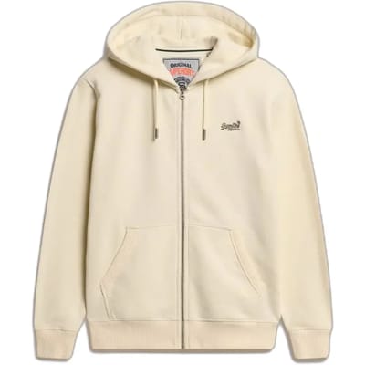 Superdry - Essential Logo Half Brushed Zip Hoodie - Heren - Hoodies