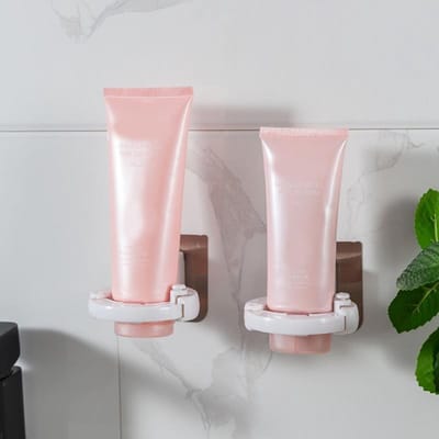 Flessendispenser - Hangend rek - Wandmontage douchegel fles - Zeeppomp - Shampoo Haak houder - Wit
