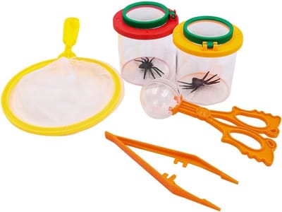 Insectenviewer set met vergrootglas, pincet en insectenvallen voor natuurverkenning en buitenwetenschap