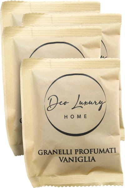 Dparts geurkorrrels - Vanille - 4x 35 gram - Geurzakjes voor in stofzuiger - Stofzuigerzak geur verfrisser