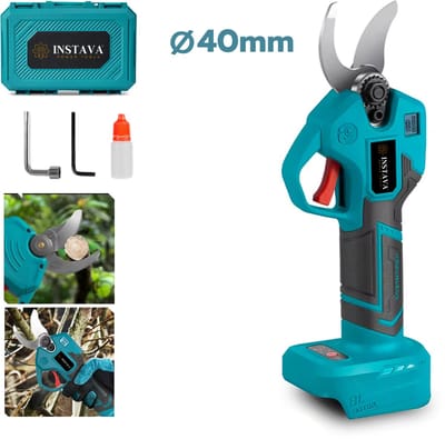 Instava® Elektrische Snoeischaar 40mm – Zonder Accu – Makita LXT 18V Compatibel – Krachtig – Incl. Opbergkoffer & Accessoires