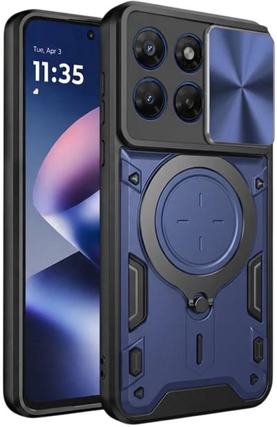 Hoesje geschikt voor Motorola Moto G47/G37/G37 Power - Techsuit CamGuard Pro Back Cover - Blauw