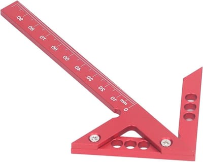Middellijnafschrijver - Houtbewerkingsmarker - Nauwkeurig Markeren - Aluminiumlegering Constructie - 100 mm Bereik - Zilver
