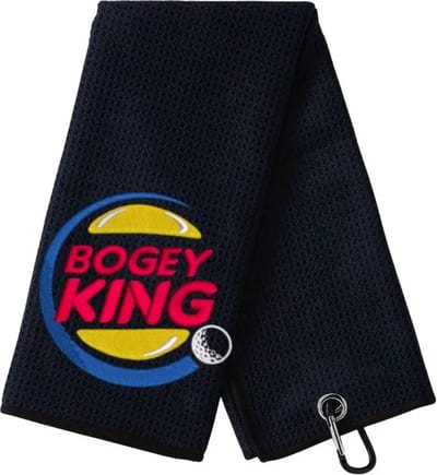 Bovista Golf Handdoek - Golfhanddoek - Golf Accessoires - Towel - Comfortabel - Zwart