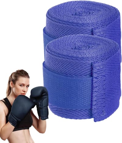 Bokshandschoenen - Bokswraps - Vechtsport Training - Verbeterde Stabiliteit - 15 cm Lengte - Blauw