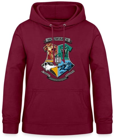 Harry Potter Hogwarts Logo Hoodie Dames