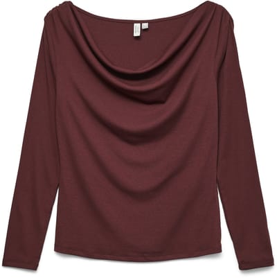 VERO MODA - VMICE L/S ROUCHING TOP JRS BTQ SP - Dames - Blouses