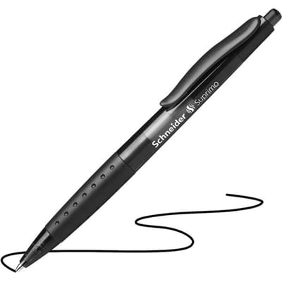 Schneider balpen - Suprimo - penpunt M - zwart - S-135601