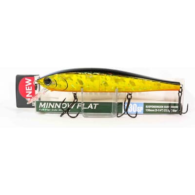 Yo Zuri Duel Hardcore Minnow Flat 130SP Suspend Lure R1381-HGSN (7088) yellow