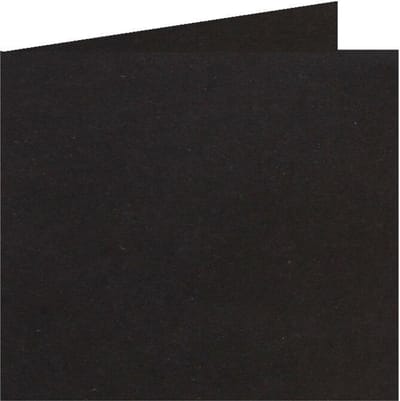 Papicolor Dubbele Kaart | 152 X 152 mm | Raven Zwart | 200 Grams | 6 stuks (311901)