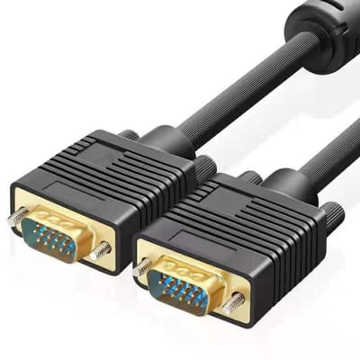 GELLDG Kabels - Monitorkabels - VGA-naar-VGA-kabel (mannelijk naar mannelijk) 1080p - VGA-kabel - 1 meter - Geschikt voor pc's, projectoren, laptops en tv's
