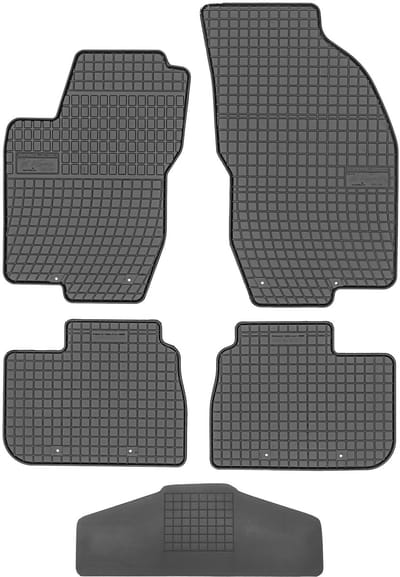 Max-Dywanik FROGUM Serie - Rubber Automatten - Alfa Romeo 156 - Zwarte Kleur - Zonder Stoppers