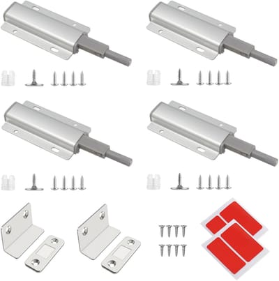 4 Stuks Push-Pull Magneetsluitingen voor Deuren en Kasten