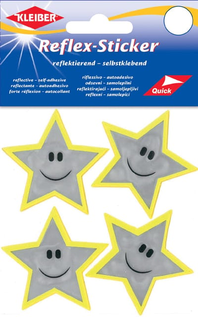 Reflectiestickers 'Sterren', zilver