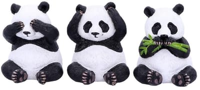 Nemesis Now - Three Wise Pandas Beeldjes/figuren - Multicolours
