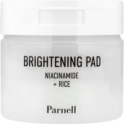 Parnell Niacinamide Rice Brightening Pads 80 stuks 160 g | Stralende gloed & teintcorrectie white