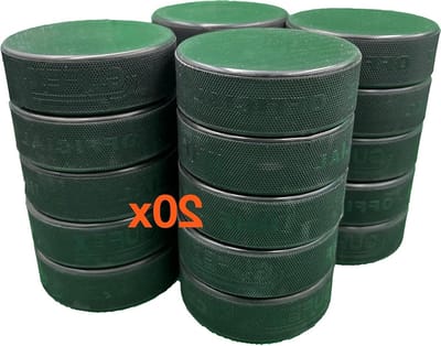 IJshockey Pucks - Sport Pucks - Sport Beoefenen - Gemaakt in Europa - 20 cm - Zwart