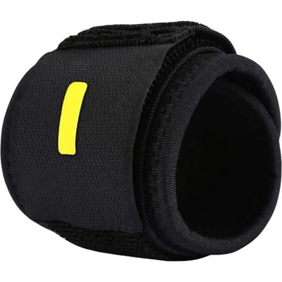 Atletische Polssteun Gym Ademend Neopreen Elastische Polsbrace Golfband Pad voor Binnen Buiten black