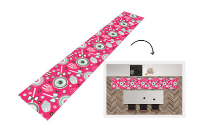 Keukenloper - Loper keuken - Design - Snoep - Candy - Roze - 300x50 cm - Keukenloper vinyl