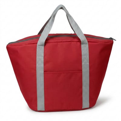 Lomera Koeltas - Geïsoleerde Koeltas - Thermotas - Koeltas Rood - Geïsoleerde Tas - Koeltas Boodschappen - Boodschappentas Koeltas - Koeltas Picknick - Picknicktas - Koeltas met Rits - Koeltas met Handvat