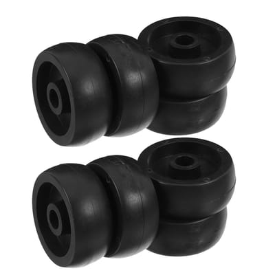 Loopbandwiel Accessoires - Vervangingswielen Fitness - Apparatuur Verplaatsen - Stille Werking - 8 Stuks - Zwart