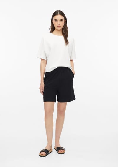 Dunne en zachte jersey met elastische taille en zijopening voor dames s.Oliver