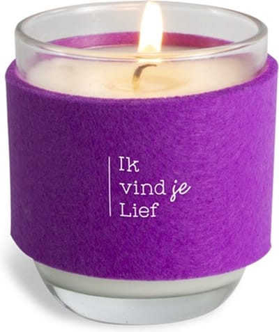 Ik vind je lief-cosy candle-kaars-liefde