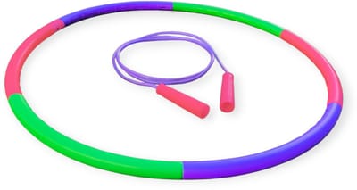 Jobber Toys Hoelahoep 60 cm + Glitter Springtouw - Kinderen