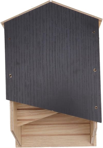 Houten vleermuizenhuisje, waterdicht met dubbele kamer voor terras en tuin, ideaal voor natuurbehoud