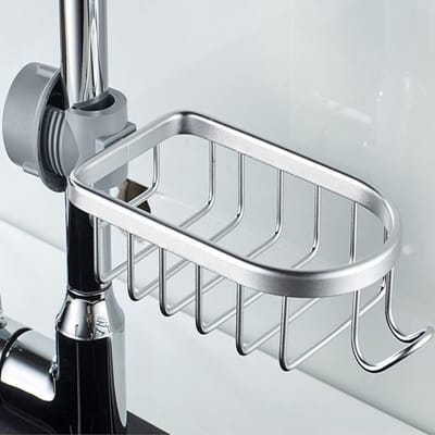 Sponshouder voor Keukenkranen - Afneembare Organizer voor Keuken- en Badkamer, Ruimtebesparend en Praktisch