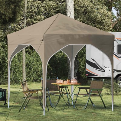 vidaXL - Pop-up - Feesttent - 194 - x - 194 - x - 245 - cm - Crèmekleurig